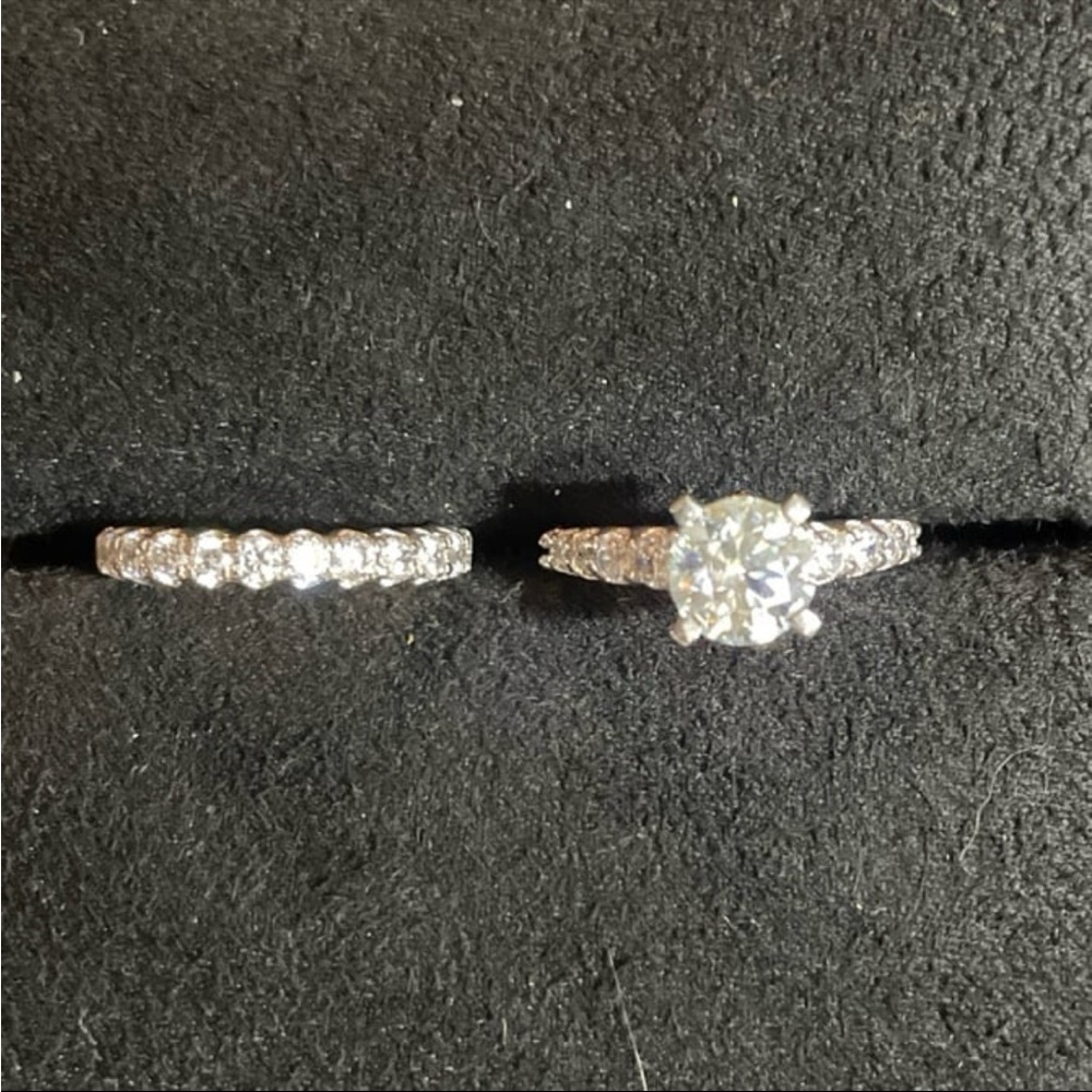 Gorgeous Certified 2.50 Carat White Round Brilliant Cut Moissanite Diamond Set